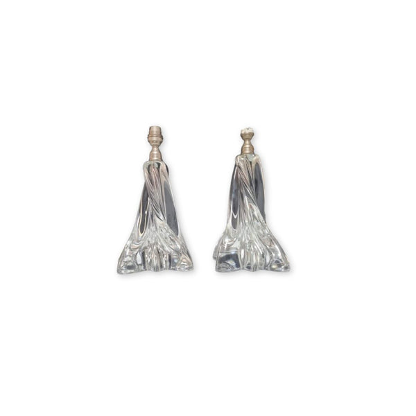 Par de Bases para Abajur em Cristal Baccarat