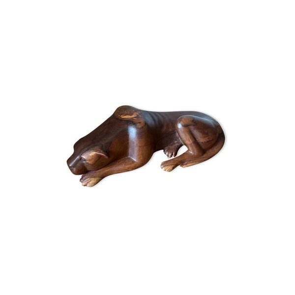 Escultura em Madeira Leoa