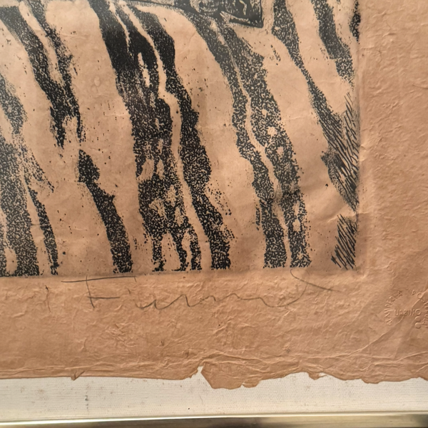 Xilogravura Figura Feminina