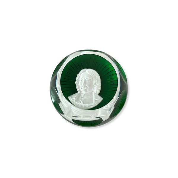 Peso para Papel em Cristal Baccarat Peter the Great I