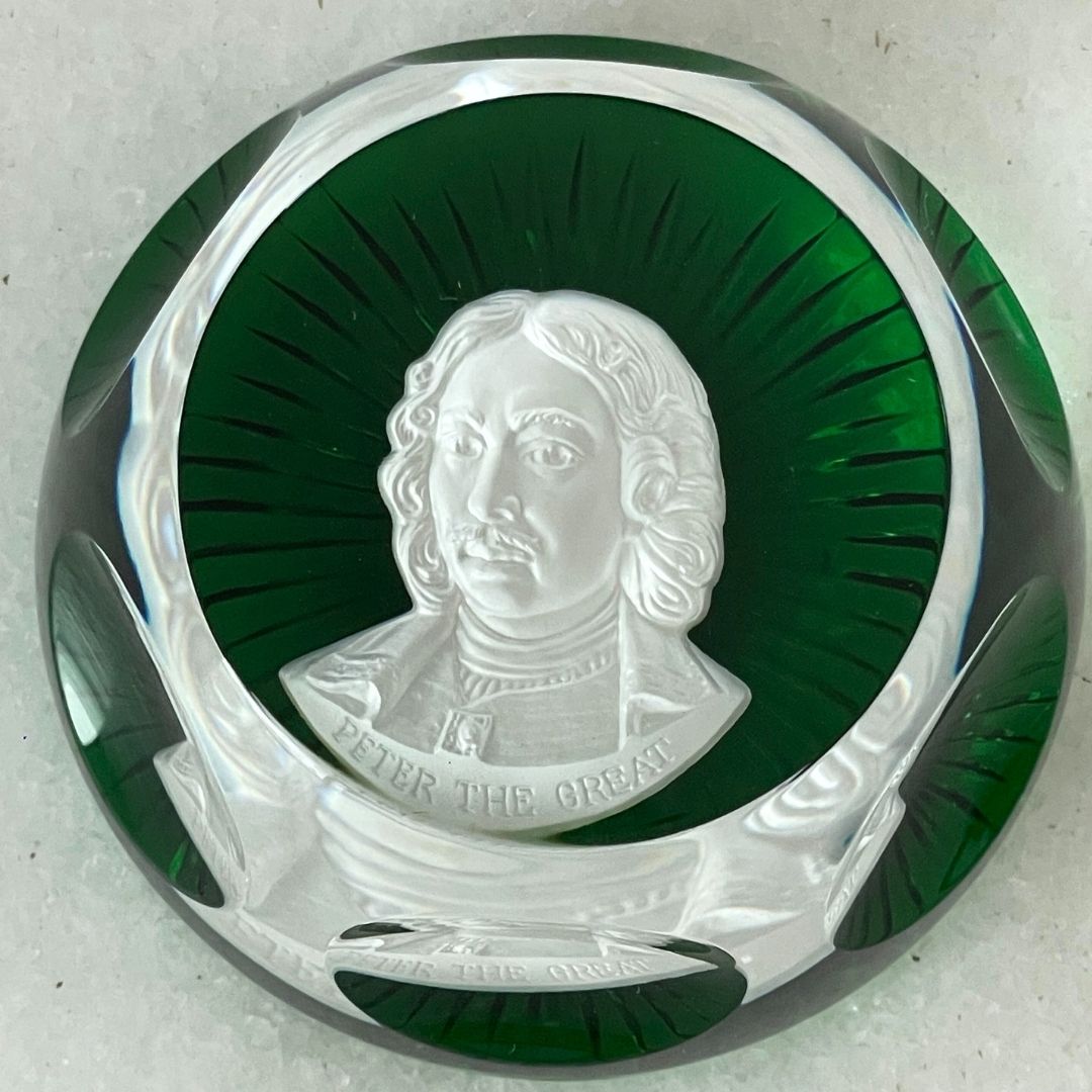 Peso para Papel em Cristal Baccarat Peter the Great I