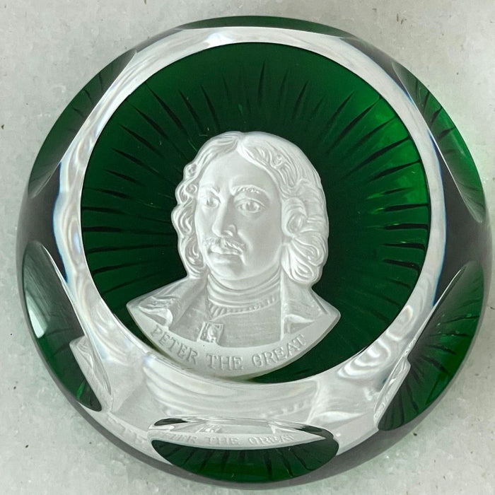 Peso para Papel em Cristal Baccarat Peter the Great I