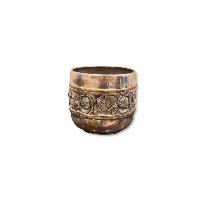 Cachepot em Metal Prateado