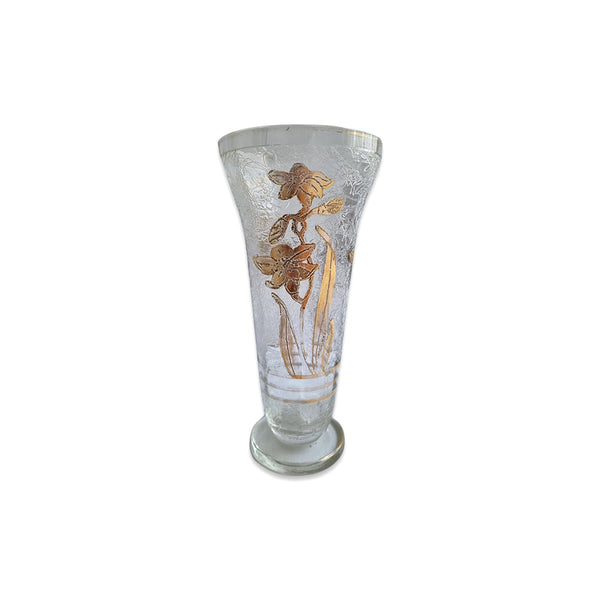 Vaso de Cristal com Ouro