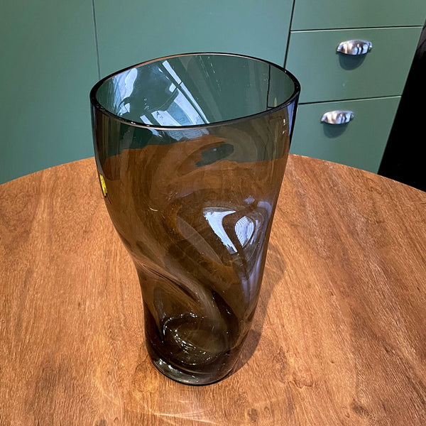Vaso em Cristal Orrefors Retorcido.