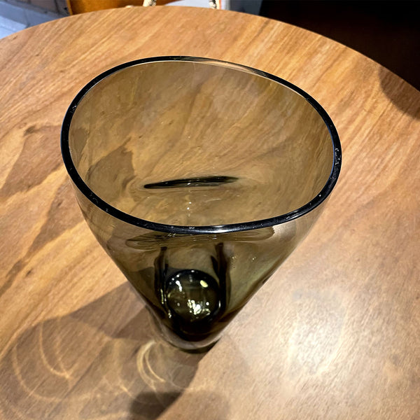 Vaso em Cristal Orrefors Retorcido.