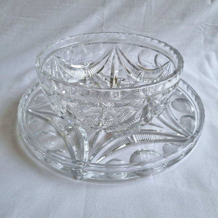Saladeira com Presentoir em Cristal