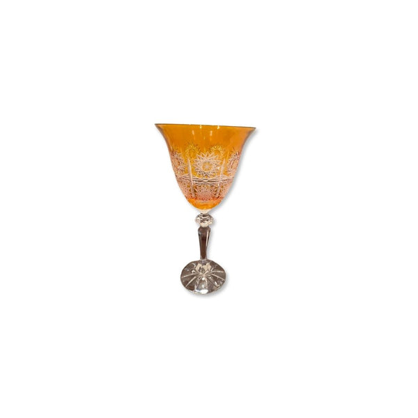Set com 06 Taças em Cristal Âmbar