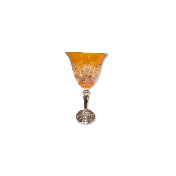 Set com 06 Taças em Cristal Âmbar
