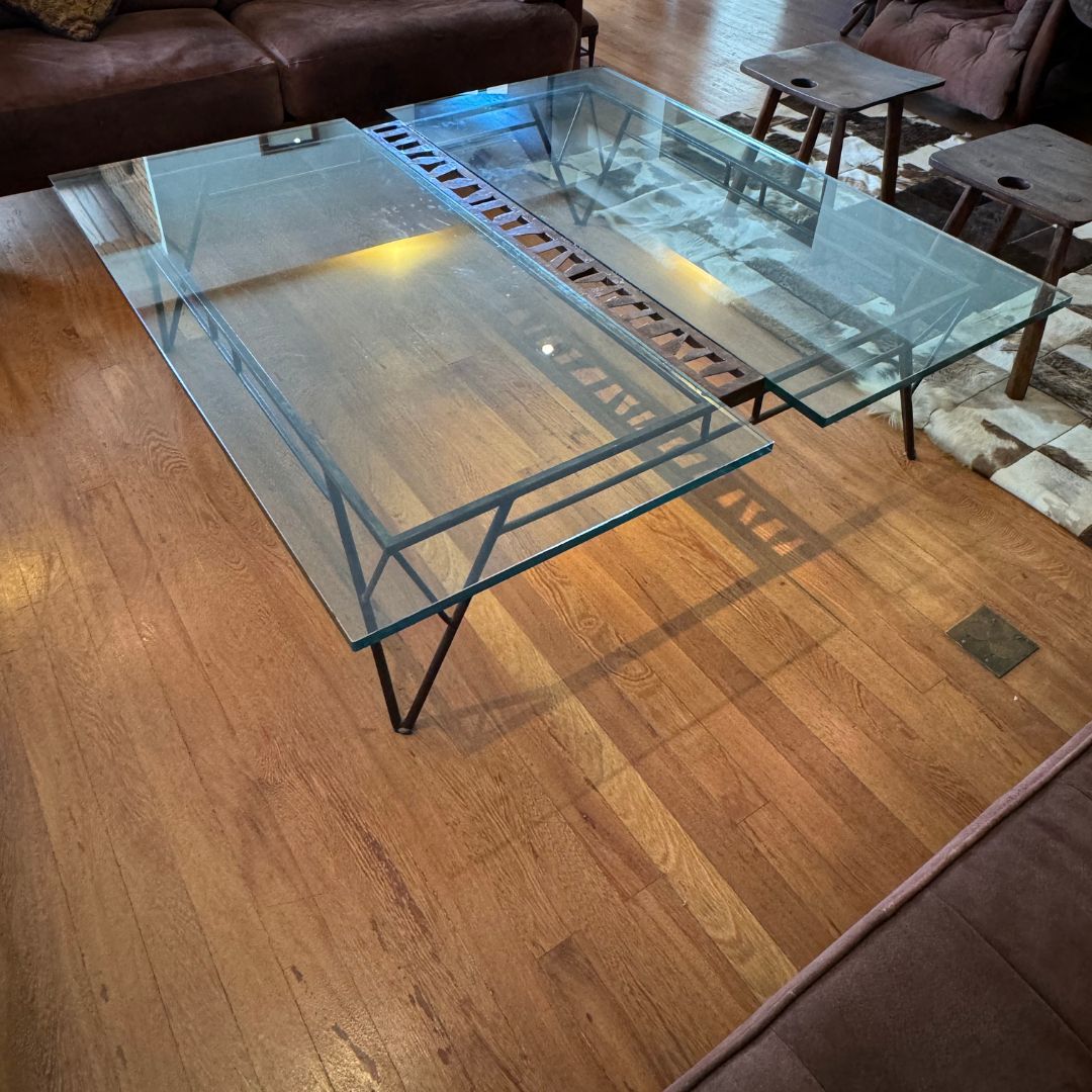 Mesa de Centro Ferro e Vidro