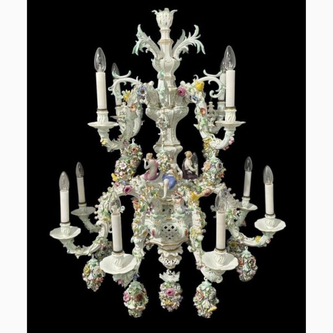 Lustre em Porcelana Meissen