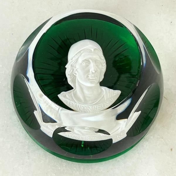 Peso para Papel em Cristal Baccarat Alexander the Great I