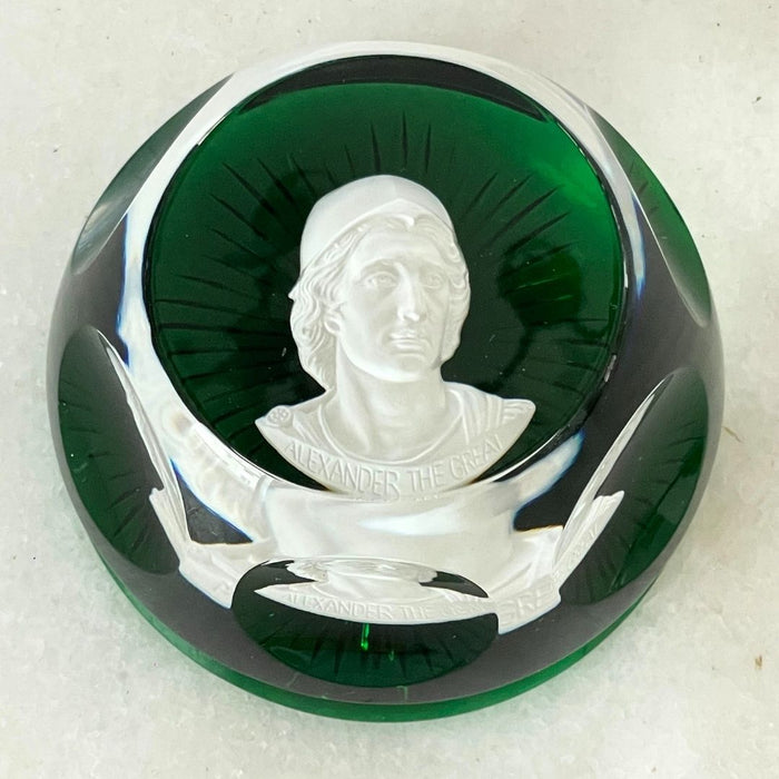Peso para Papel em Cristal Baccarat Alexander the Great I