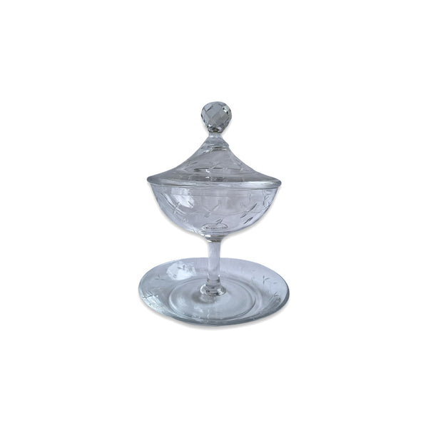 Compoteira de Cristal com Presentoir