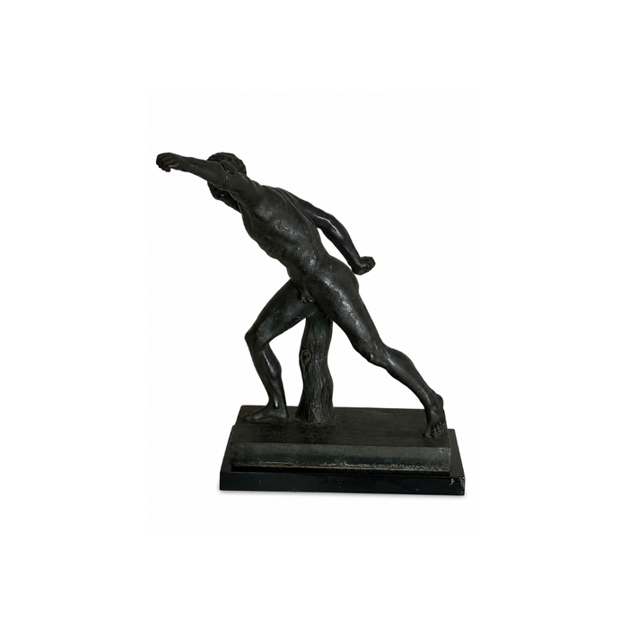 Escultura Masculina em Bronze Assinada Napoli