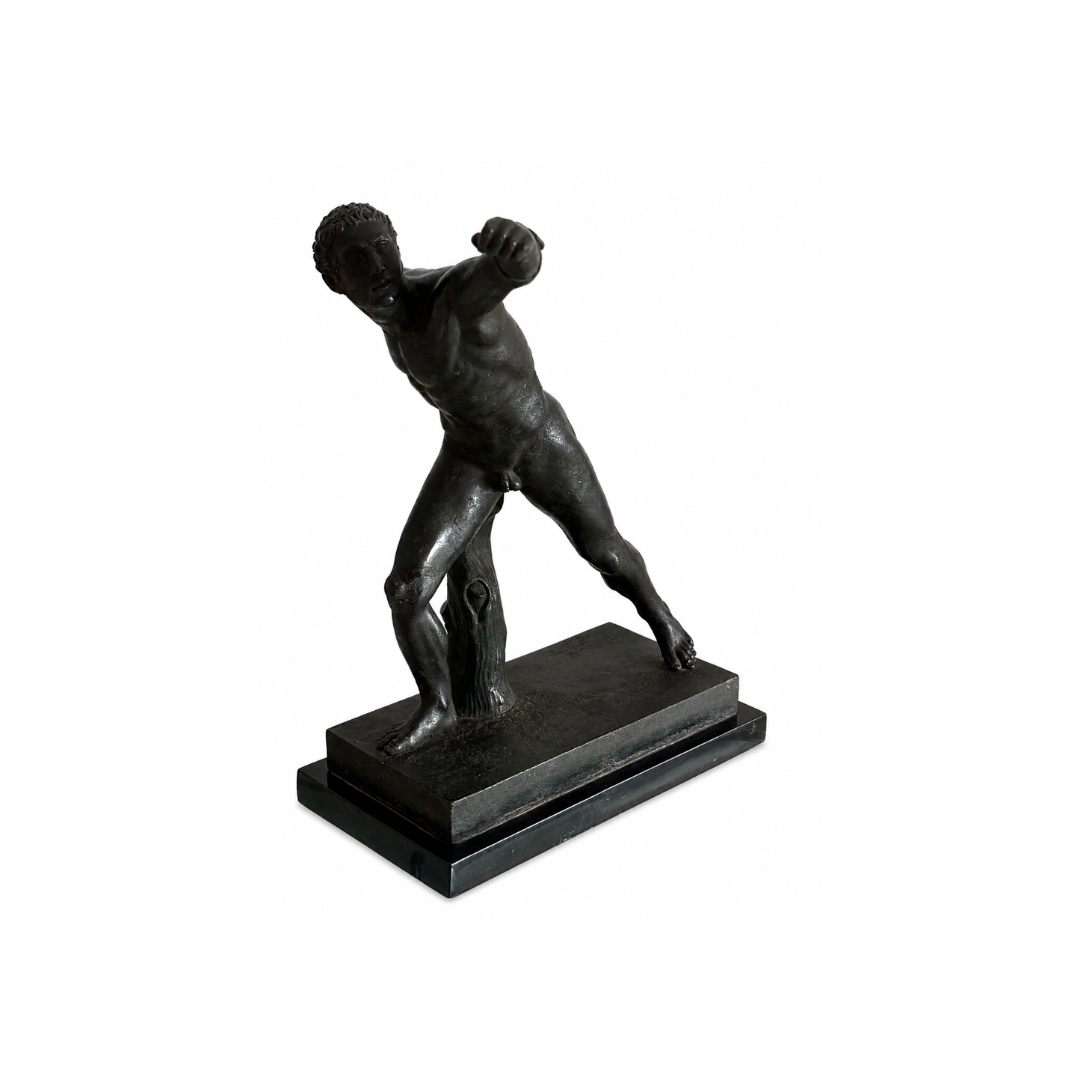 Escultura Masculina em Bronze Assinada Napoli