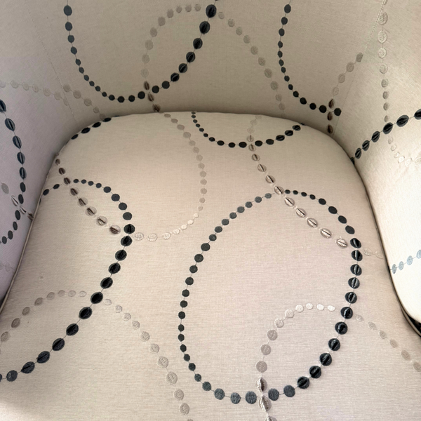 Par de Poltronas em Seda Cinza