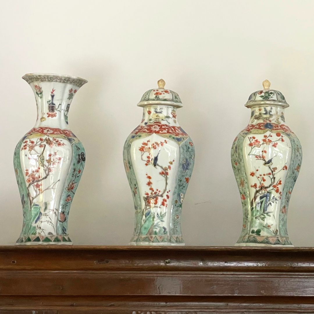 Garniture em porcelana Cia das Índias