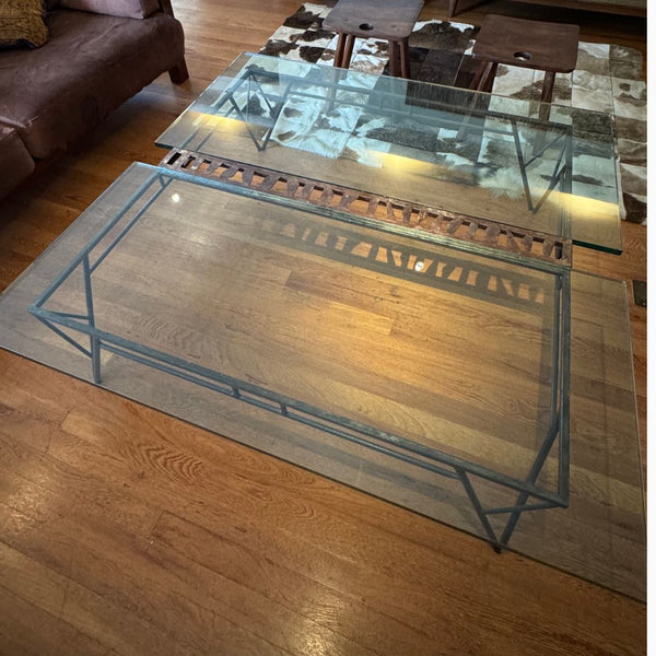 Mesa de Centro Ferro e Vidro