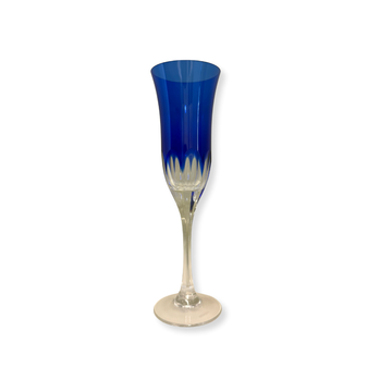 Set Taças de Champanhe Azul Cobalto
