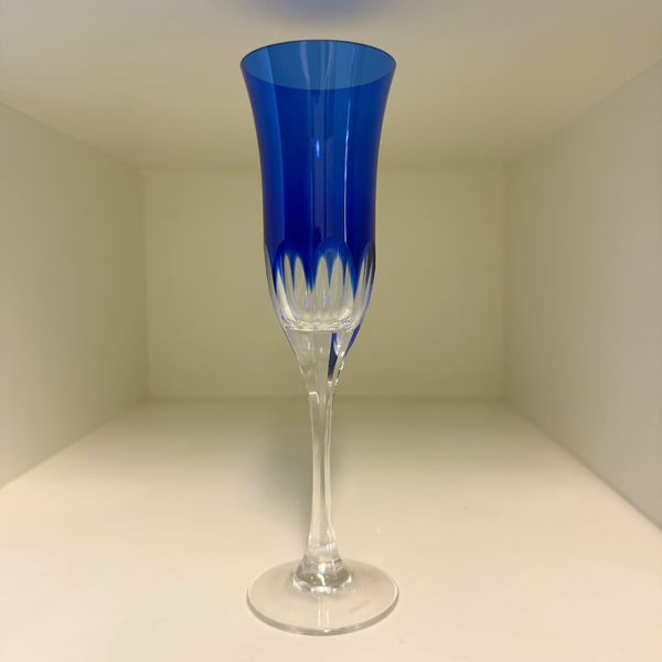 Set Taças de Champanhe Azul Cobalto