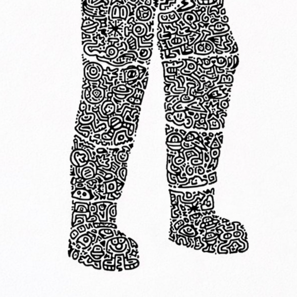 Screenprint Mr. Doodle - Spaceman