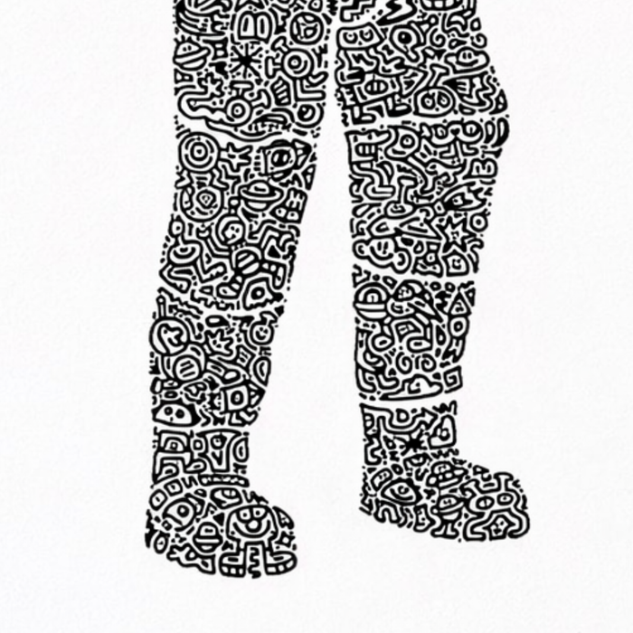 Screenprint Mr. Doodle - Spaceman