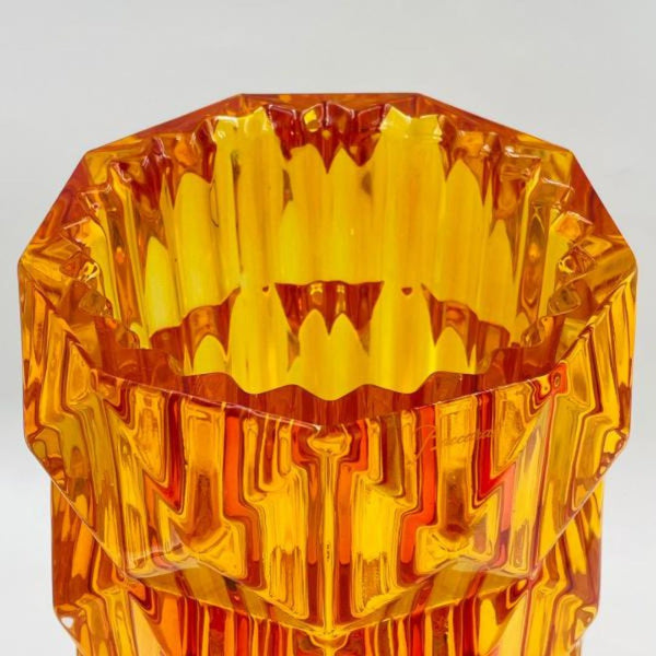 Vaso Baccarat Cristal Âmbar