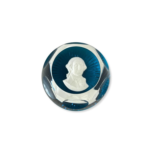 Peso para Papel em Cristal Baccarat George Washington