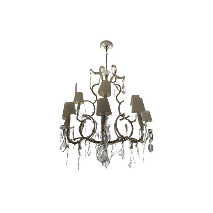 Lustre em Cristal com 12 Cúpulas