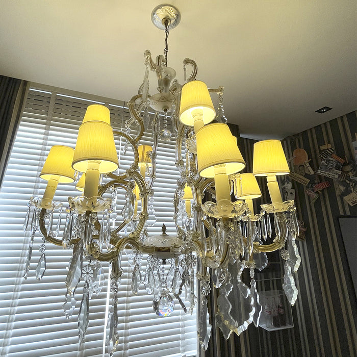 Lustre em Cristal com 12 Cúpulas