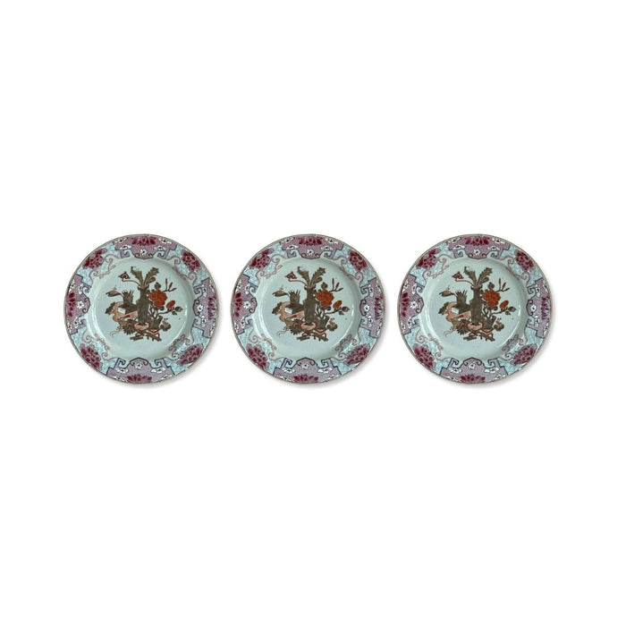 Set com 03 Pratos Cia das Índias Família Rosa I