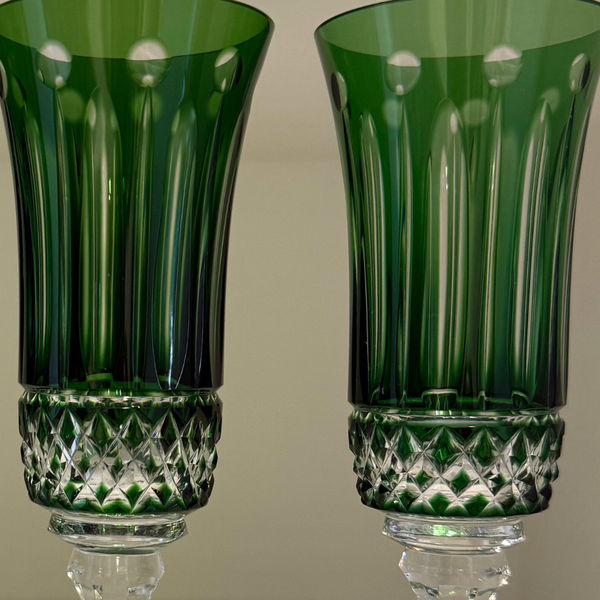 Set Taças de Champanhe Verde