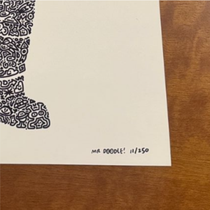 Screenprint Mr. Doodle - Spaceman