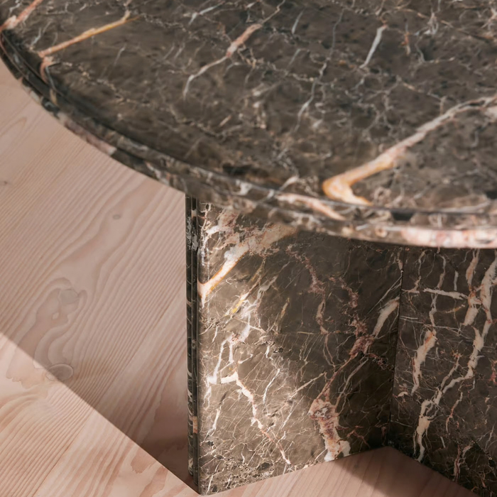 Mesa de Jantar em mármore Griseo Rosa - Soho Home