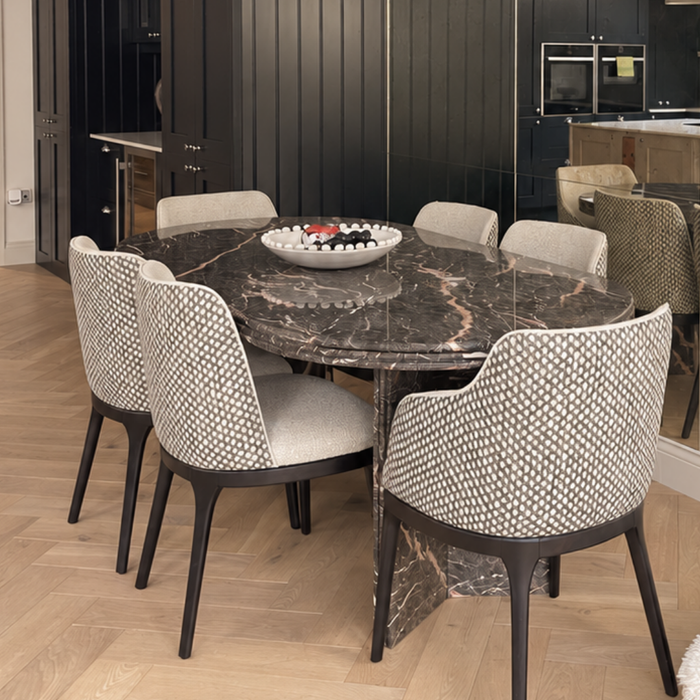 Mesa de Jantar em mármore Griseo Rosa - Soho Home