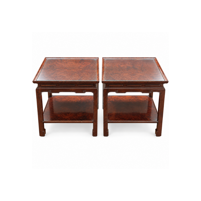 Par de Mesas Laterais Jansen em Madeira