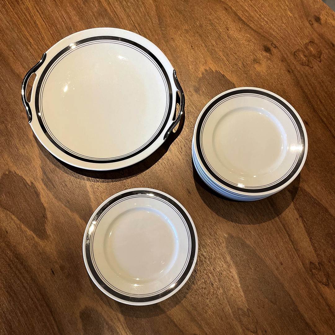Jogo para Chá e Bolo Porcelana Limoges, França