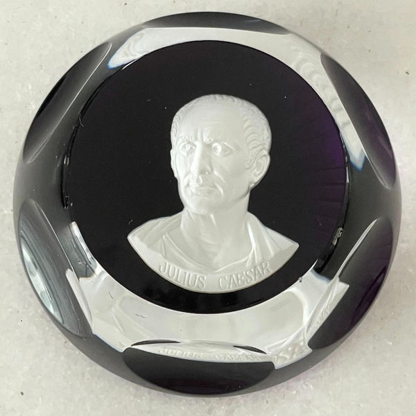 Peso para Papel em Cristal Baccarat Julius Caesar II