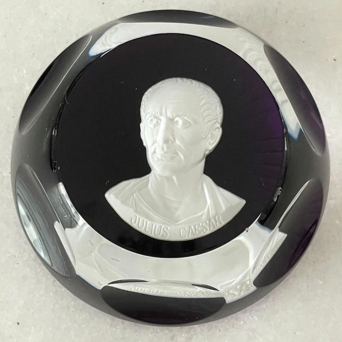Peso para Papel em Cristal Baccarat Julius Caesar II