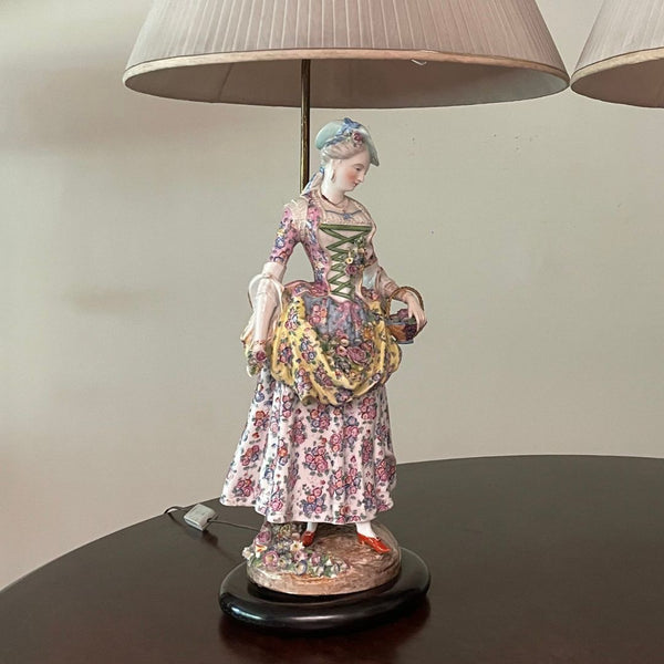 Par de Abat-jour em Porcelana de Meissen