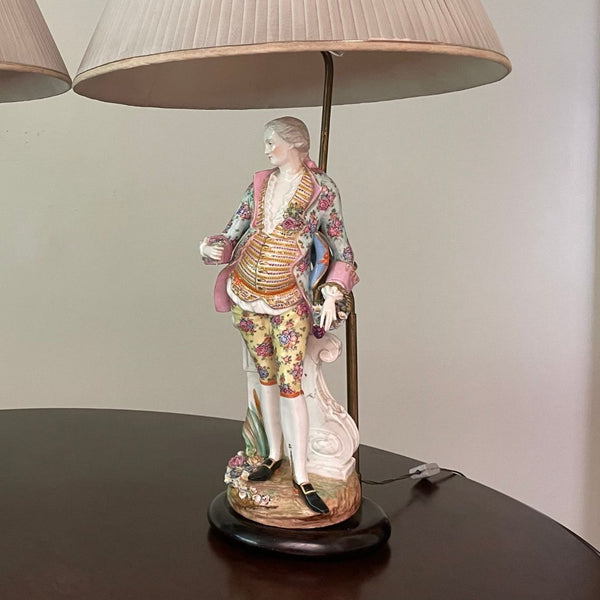 Par de Abat-jour em Porcelana de Meissen