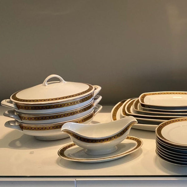 Aparelho de Jantar Porcelana Alemã, OHME