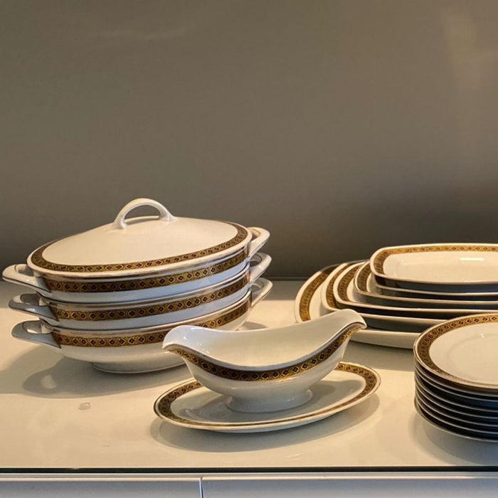 Aparelho de Jantar Porcelana Alemã, OHME