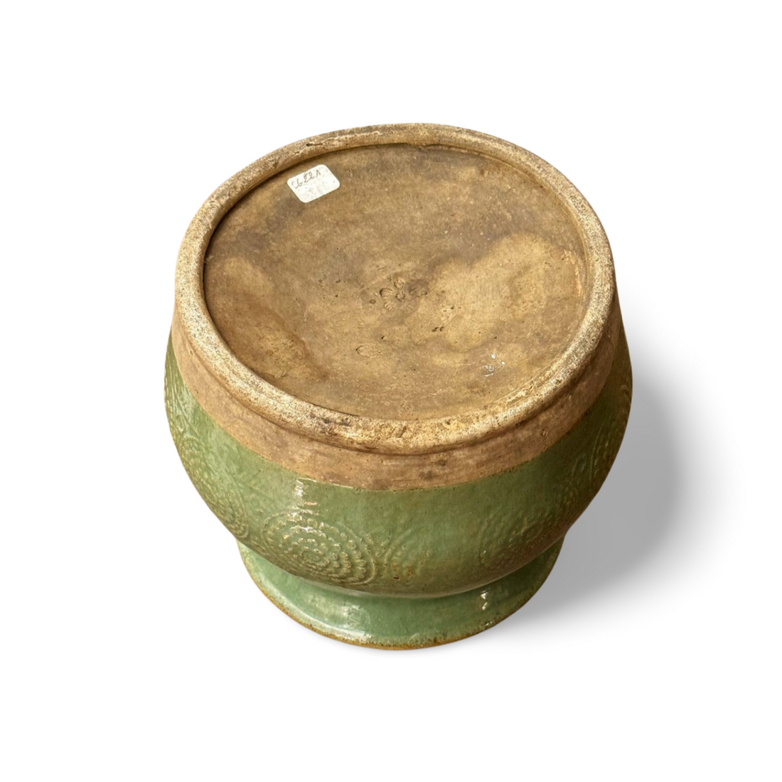 Vaso Celadon com Relevo e Bolas