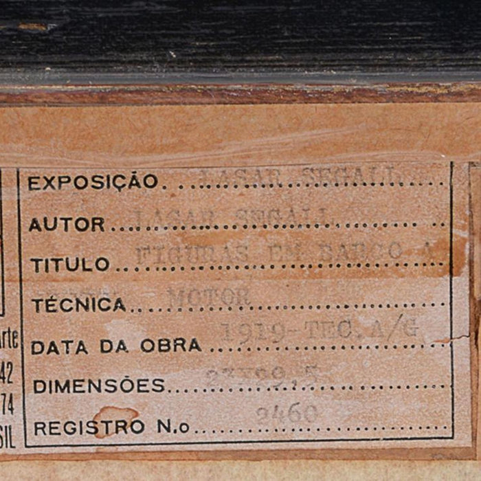 Lasar Segall, Figura em Barco a Motor