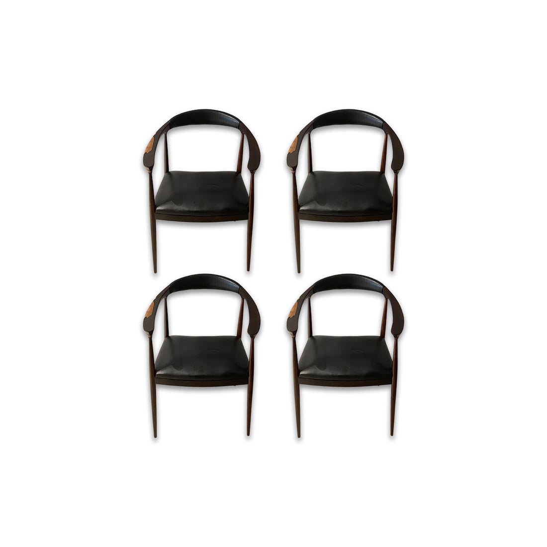 Set 04 Poltronas The Chair II by    Hans Wegner