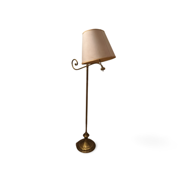 Luminária de Chão em Metal Dourado