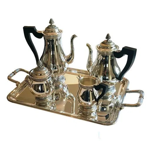 Conjunto de Chá e Café Christofle Perles