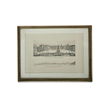 Gravura Rio de Janeiro II, J.B. Debret